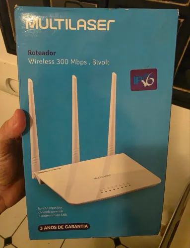 Roteador Multilaser 300 Mbps ? novo, embalagem lacrada