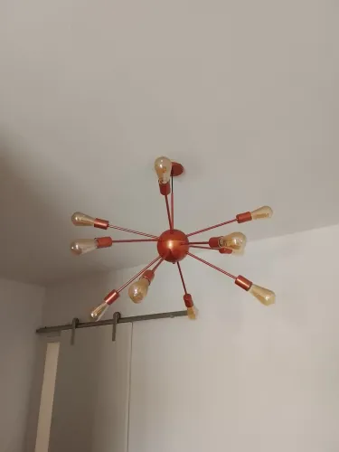 Lustre átomo pendente cobre