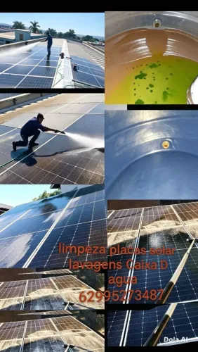 Trabalhamos com limpeza e higienização de caixa d água placas solar