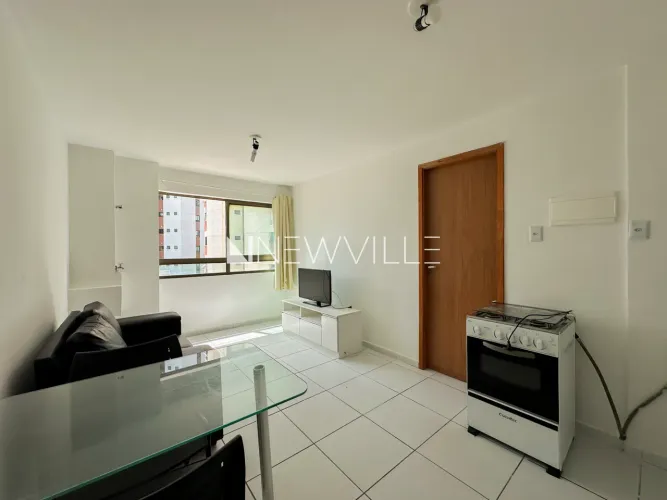 Apartamento para locação no Baía de Mesquita Residence, Boa Viagem 35m², 1 suíte, mobilia