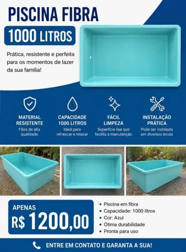 Piscina de fibra
