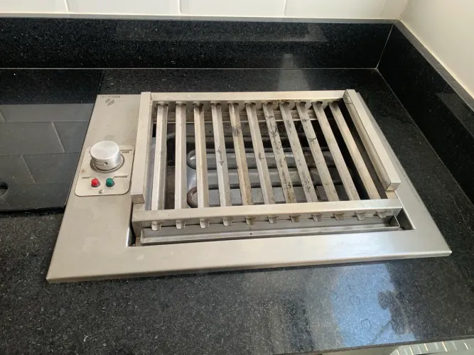 Churrasqueira Elétrica De Embutir em Bancada - 3300w - Inox 304 Grande 220v