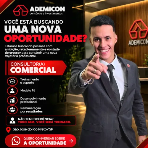 Consultor(a) Comercial | Ademicon - São José do Rio Preto/SP
