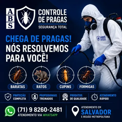 Dedetização / Desinsetização Profissional em Salvador e RMS | ABS Controle de Pragas