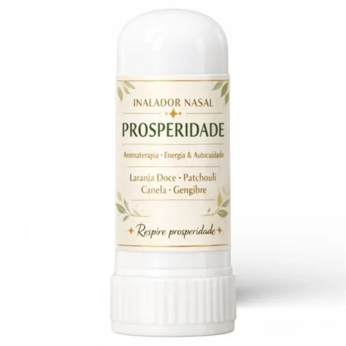 Inalador Nasal Prosperidade Aromaterapia Canela E Laranja Doce