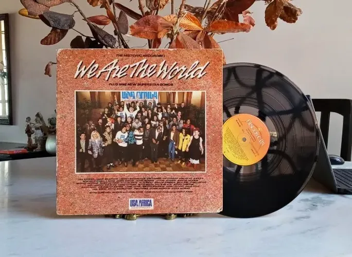 lp vinil - we are the world - michael jackson - com encarte