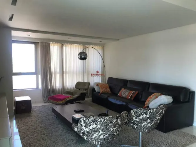 PARTAMENTO DE ALTO PADRÃO NO BELVEDERE, BH 4 SUÍTES, 2 VARANDAS E LAZER COMPLETO