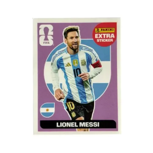 Figurinha do messi legend roxa