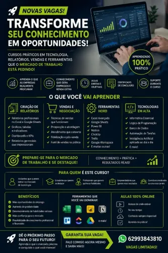 Curso de Tecnologia e Ferramentas do Mercado de Trabalho
