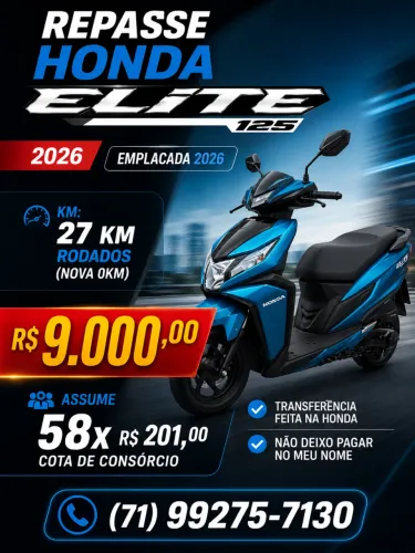 Repasse Honda Elite 125 2026