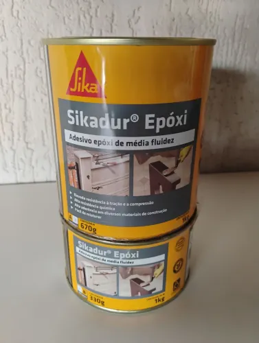 R$ 20,00 Sikadur Epóxi / ADESIVO EPÓXI PARA CONCRETO E FERRO 1KG.