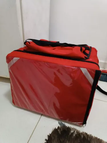Bag + caixa de isopor 45 litros nova