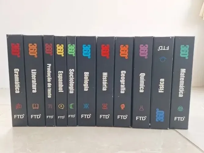 Coleção Completa FTD 360° - Ensino Médio (11 Boxes)