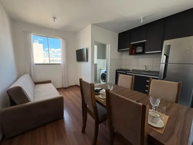 Apartamento 2 quartos totalmente mobiliado + área de lazer