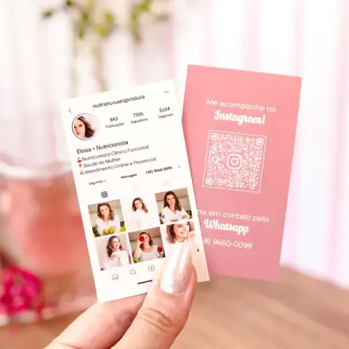 Cartão de visita - cartão feed insta