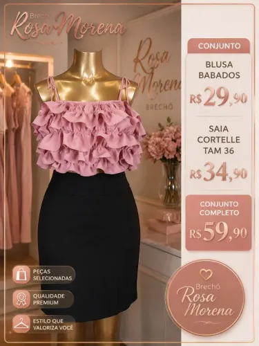 Blusa e saia