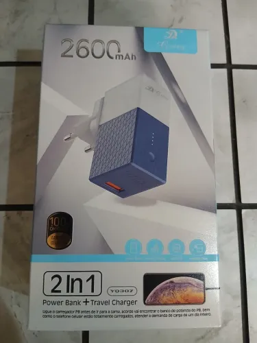 CARREGADOR PORTÁTIL POWER BANK 2600MAH