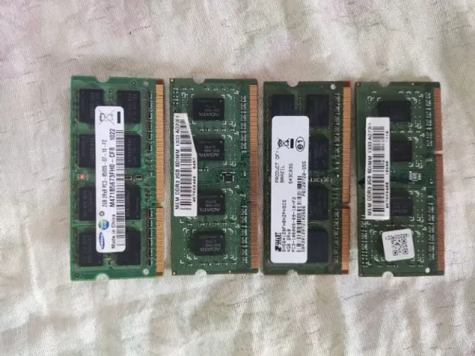 MEMORIAS 5 unidades - Ddr2 para computador E Ddr3 para notbook