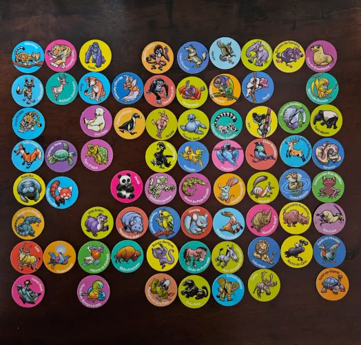 Lote tazos PingPong 71un