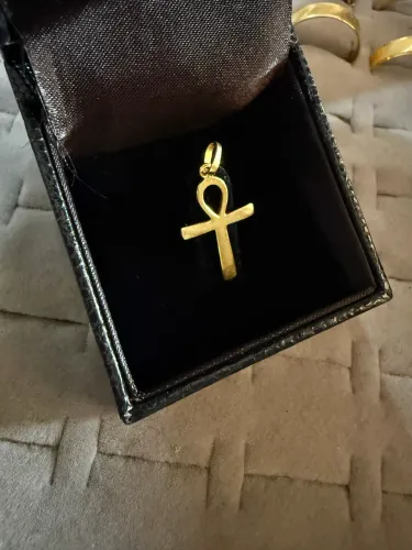 Pingente Cruz ouro 18k/ loja física