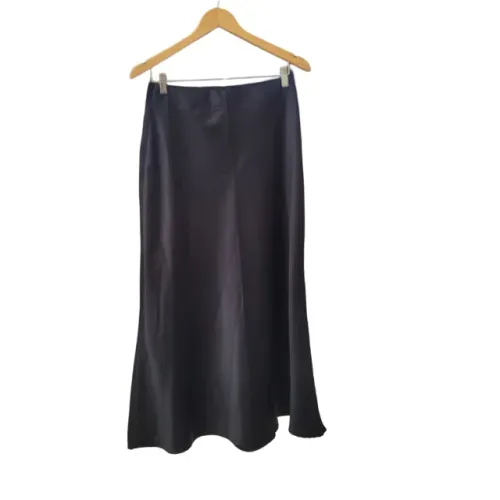 saia midi de cetim com cintura alta elegância e versatilidade