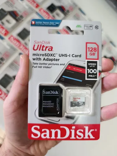 Cartão de Memória SanDisk Ultra microSDXC 128GB 100% ORIGINAL