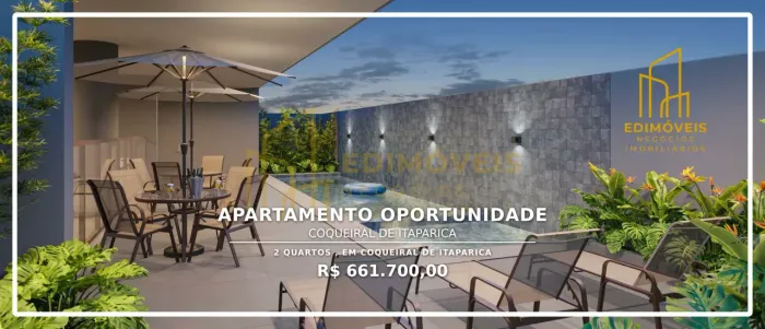 Coqueiral de Itaparica: apartamento com 2 suítes e lazer completo, venha conhecer!