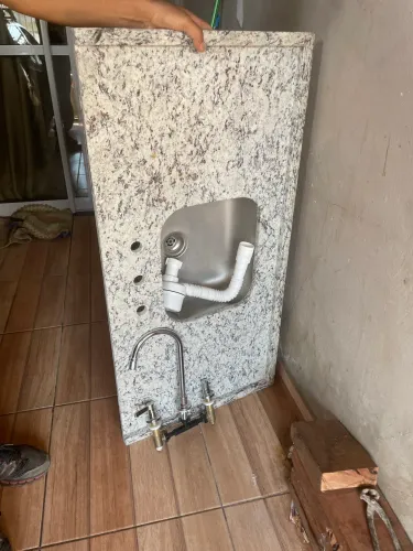 Pia De Cozinha Com Frontão 