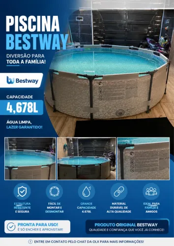 Piscina Bestway 4.678 Litros - Excelente Estado