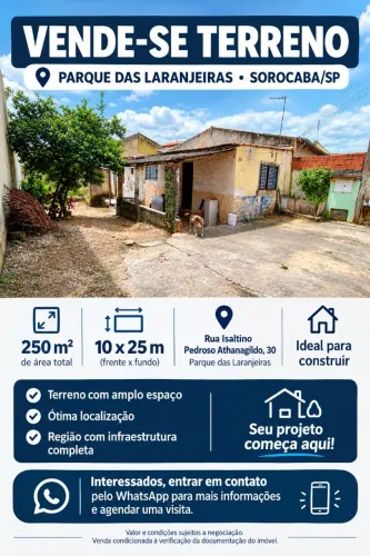 Vende se terreno