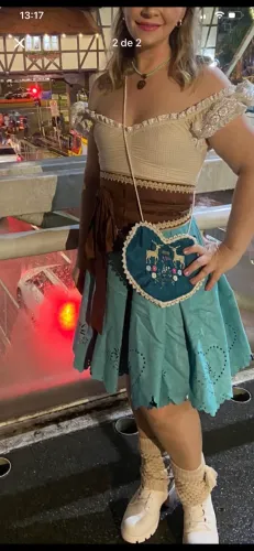 Roupa Oktoberfest Frida usada uma vez