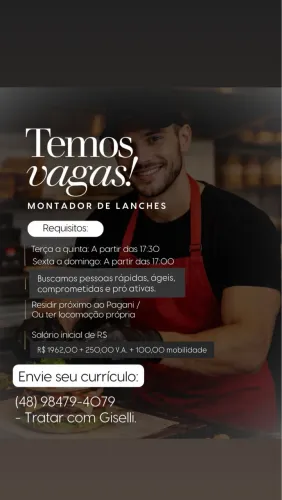 AUXILIAR DE COZINHA JÚNIOR