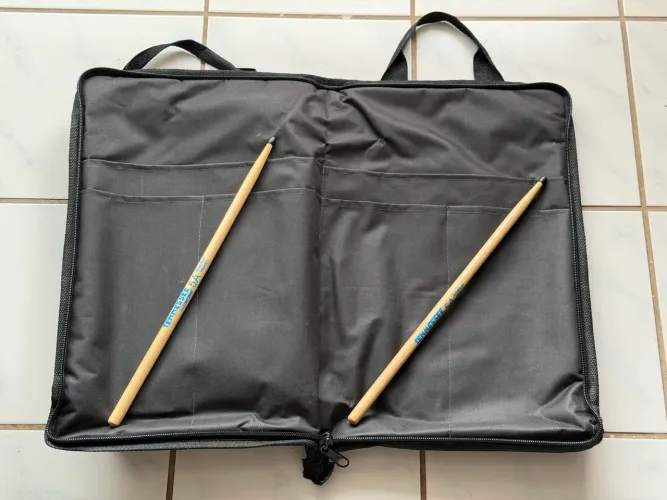 Bag/Case para Baquetas de bateria e percussão da Marca Encap incluso para de baquetas