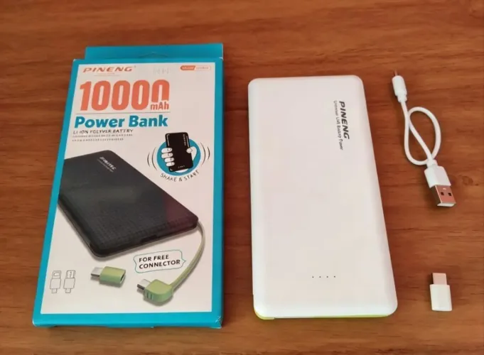 Power Bank Pineng Original - Carregador Portátil 10.000mAh | Novo e Lacrado 