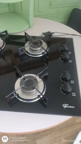 Fogão cooktop da Fischer 4 bocas