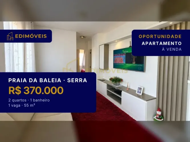 Apartamento 2 quartos com vista para a mata, venha conhecer na Praia da Baleia