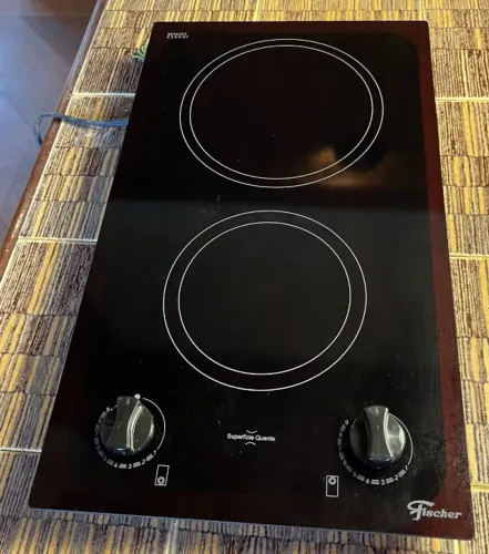 Fogão cooktop elétrico Fischer vitroceramico 2 bocas 220V