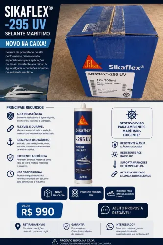 ? SIKAFLEX®?-295 UV ? SELANTE MARÍTIMO ? NOVO