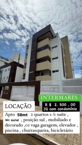 Alugo apartamento mobiliado em intermares
