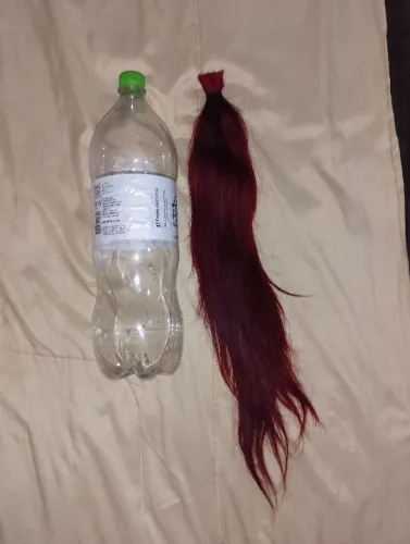 Oportunidade! Vendo cabelo humano tingido de vermelho