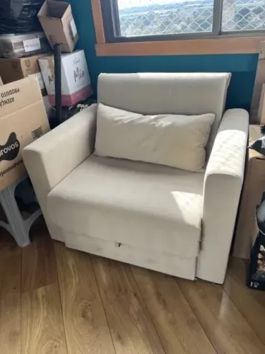 Poltrona-cama Herval Bege Solteiro 105x85 cm - Torro - Porto Alegre