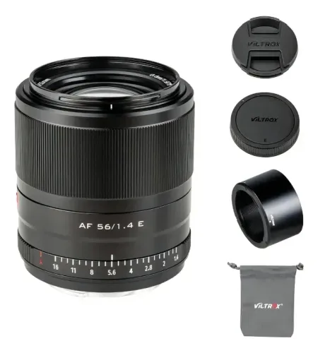 Lente Viltrox 56mm F/1.4 AF STM Sony E-Mount APS-C Foco Automático Profissional Sony