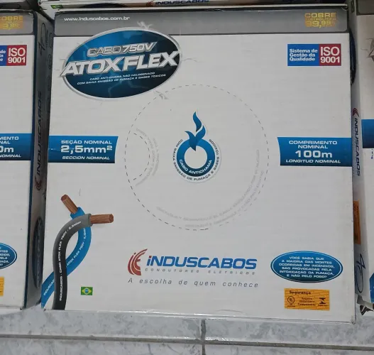 Cabo 2,5 induscabos 12 caixas