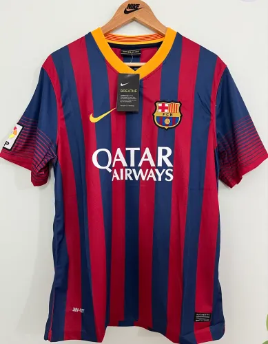 Camisa Barcelona 2013 - Modelo Retrô (Pronta Entrega)