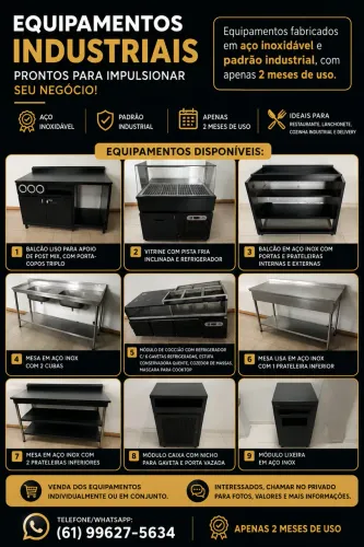 VENDO EQUIPAMENTOS PARA RESTAURANTE