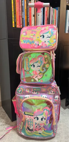 Kit escolar original Puket - modelo Unicórnio Kawaii