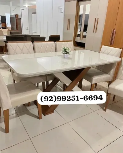 Mesa de jantar 6 lugares