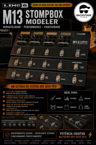 Pedaleiea Line 6 M13 Stompbox Modeler 