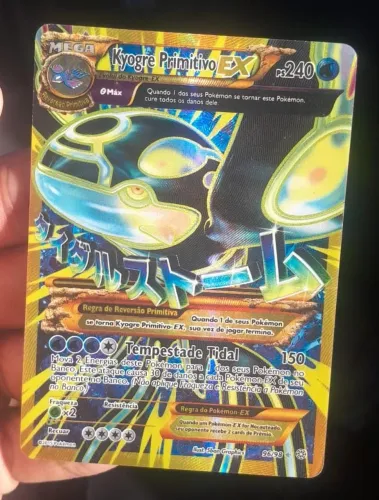 Carta pokémon, Kyogre Primitivo 96/98 gold