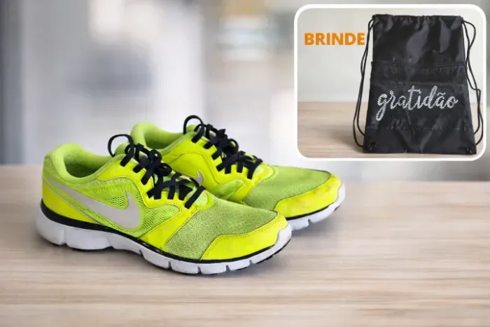 Tênis Nike Flex Experience Run Neon Nº 40 + Bolsa Nova (brinde)